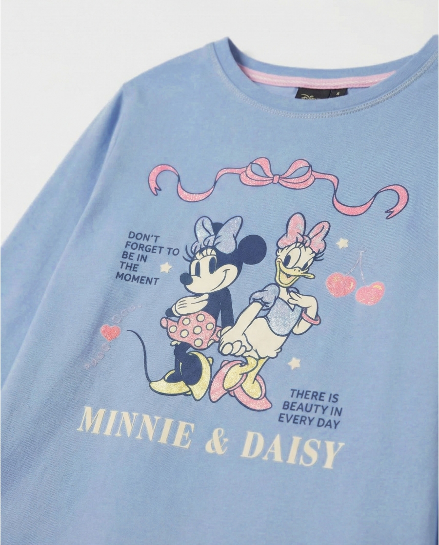 DISNEY Pijama Manga Larga Coquette Friends para Niña AZUL