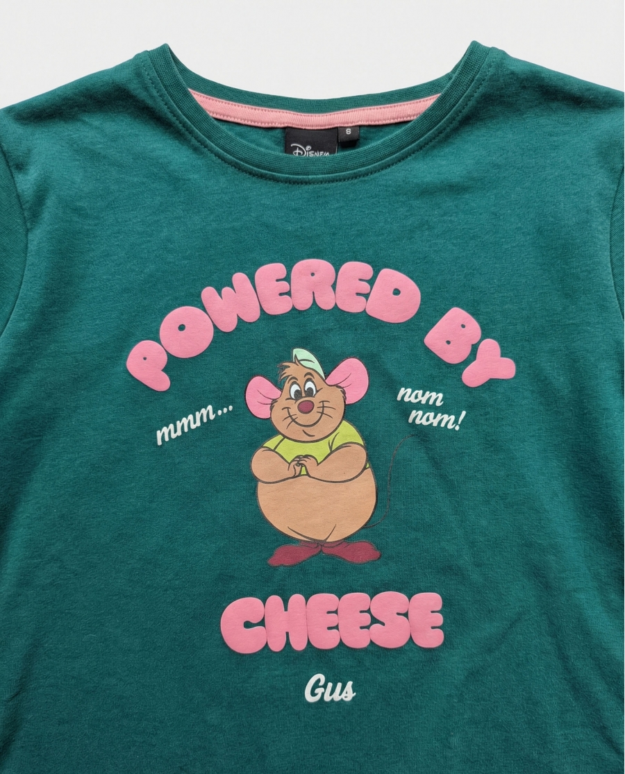DISNEY Pijama Manga Larga Gus Gus Cheese para Niña VERDE