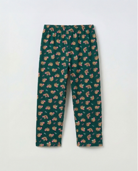 DISNEY Pijama Manga Larga Gus Gus Cheese para Niña VERDE 2