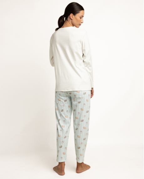 DISNEY Pijama Manga Larga The Aristocats Maternity para Mujer CRUDO 2