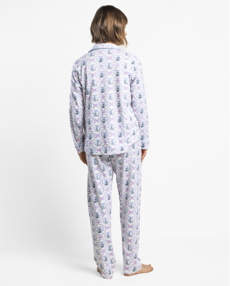 DISNEY Pijama Manga Larga Coquette Friends para Mujer Crudo CRUDO 2