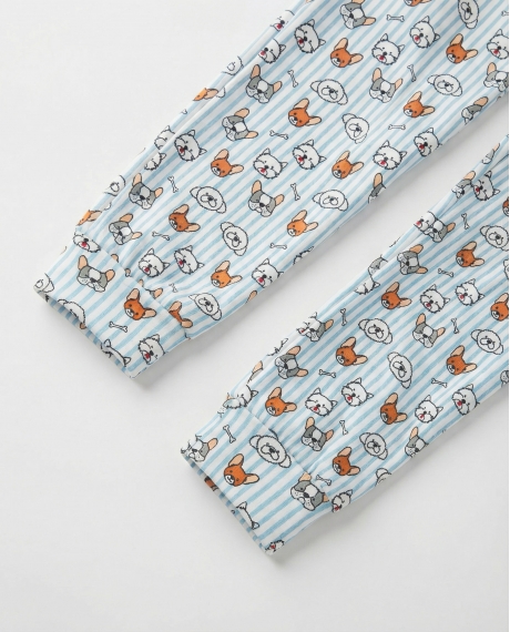 ADMAS Pijama Manga Larga Ruff Morning para Niño AZUL 2