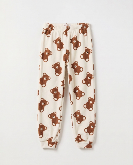 ADMAS Pijama Manga Larga Bear Hugs para Niña CRUDO 2