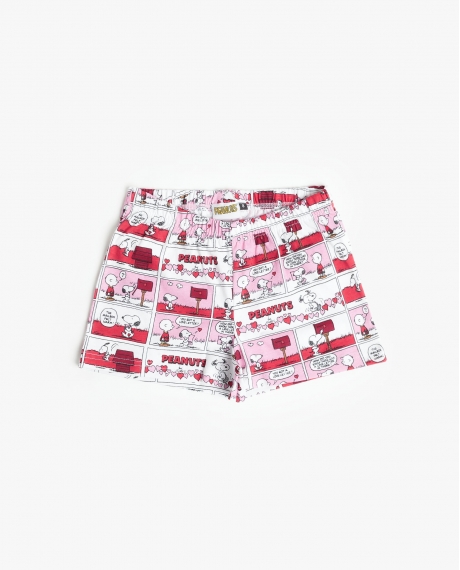 PEANUTS Pijama Sin mangas Love Valentines para Niña BLANCO 2