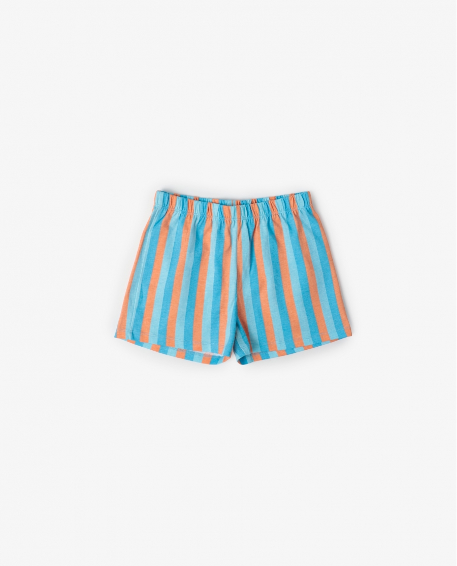 PEANUTS Pijama Manga Corta Snoopy Van para Niña AZUL
