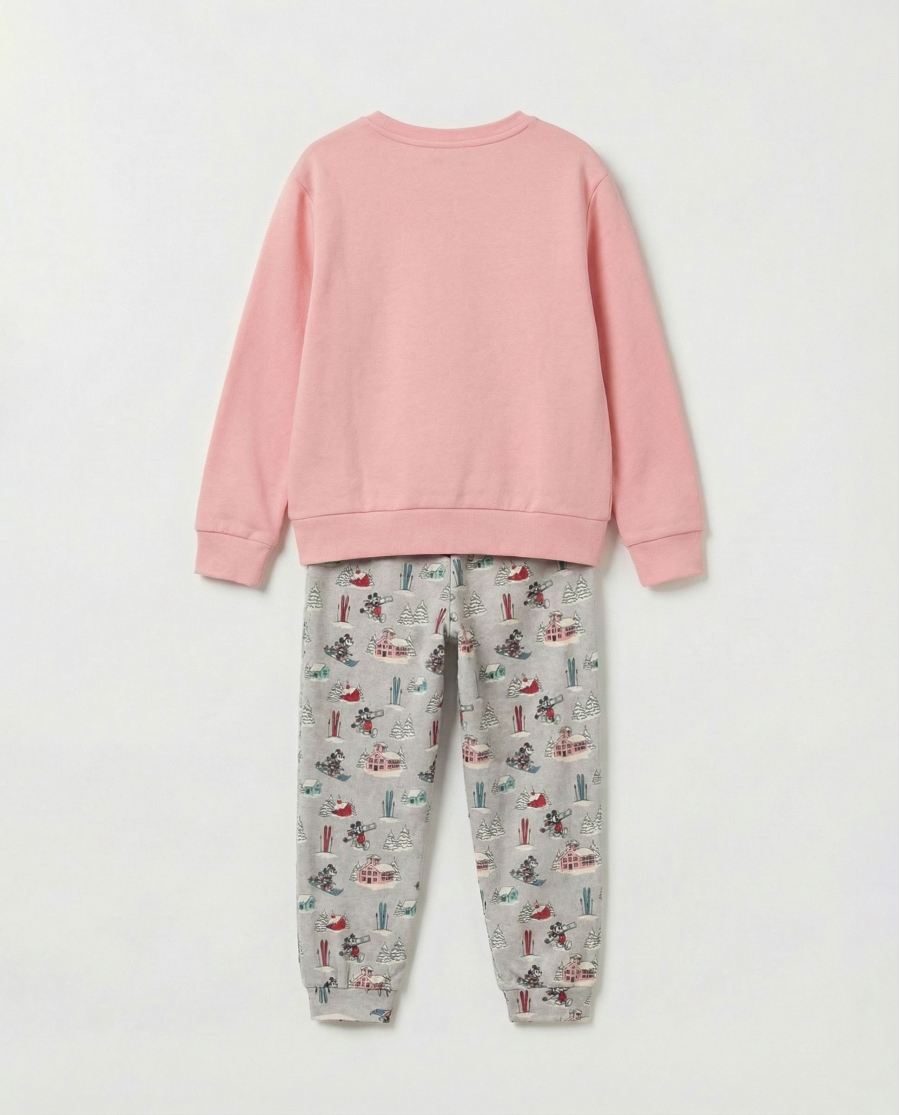 DISNEY Pijama Manga Larga Bon Ski para Niña ROSA