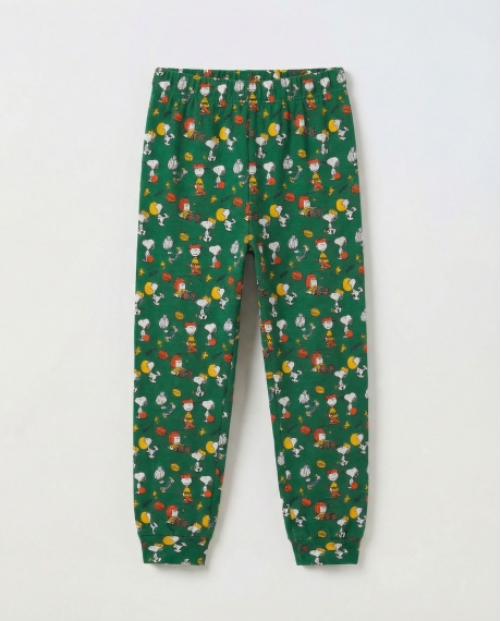 PEANUTS Pijama Manga Larga Winter Sports para Niña CRUDO 2