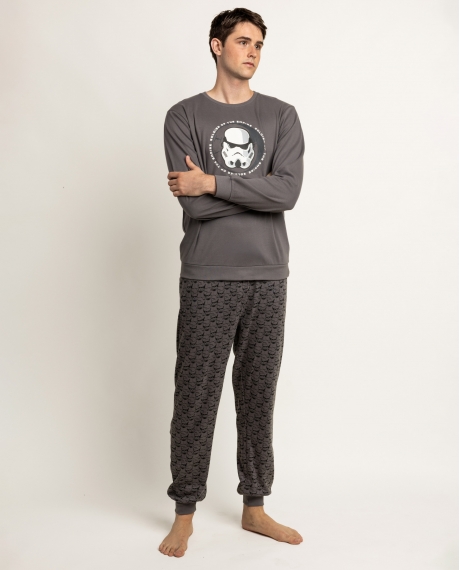 STAR WARS Pijama Manga Larga Empire Soldier para Hombre MARENGO