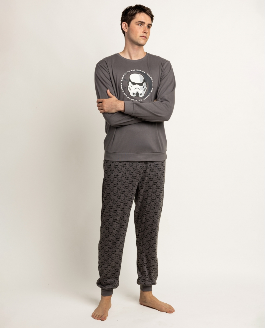 STAR WARS Pijama Manga Larga Empire Soldier para Hombre MARENGO