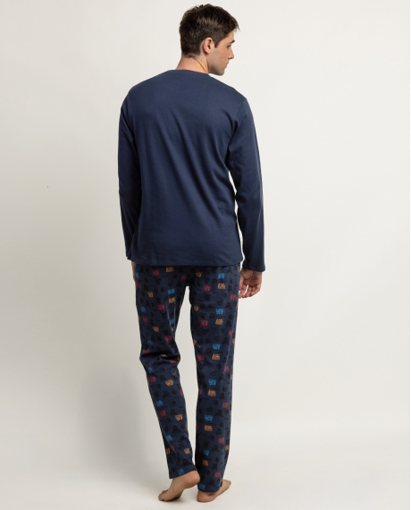 STAR WARS Pijama Manga Larga Rule The Galaxy para Hombre COBALTO 2