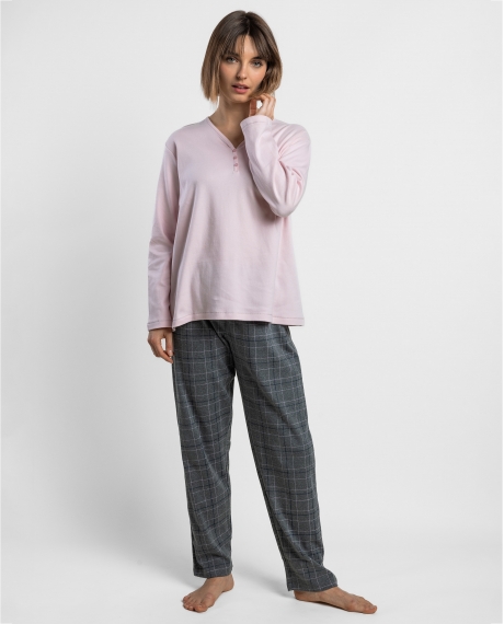 STAY AT HOME Pijama Manga Larga You Are Special para Mujer ROSA