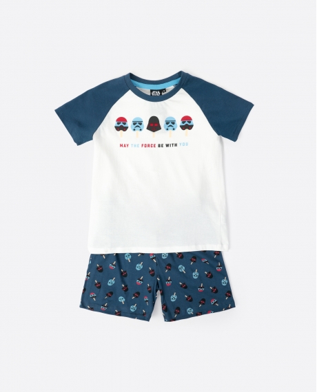 STAR WARS Pijama Manga Corta Summer Force para Niño CRUDO