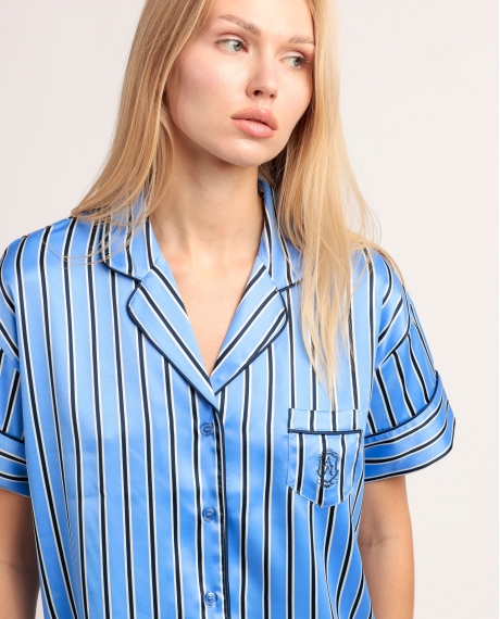 ADMAS CLASSIC Pijama Manga Corta Adm Secret para Mujer AZUL 2