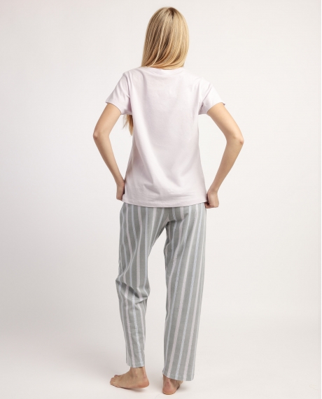 STAY AT HOME Pijama Manga Corta Beautiful para Mujer MALVA 2