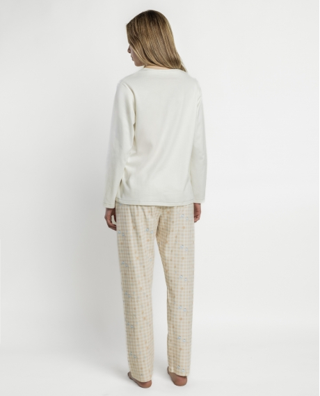 ADMAS Pijama Manga Larga Winter Landscape para Mujer CRUDO 2