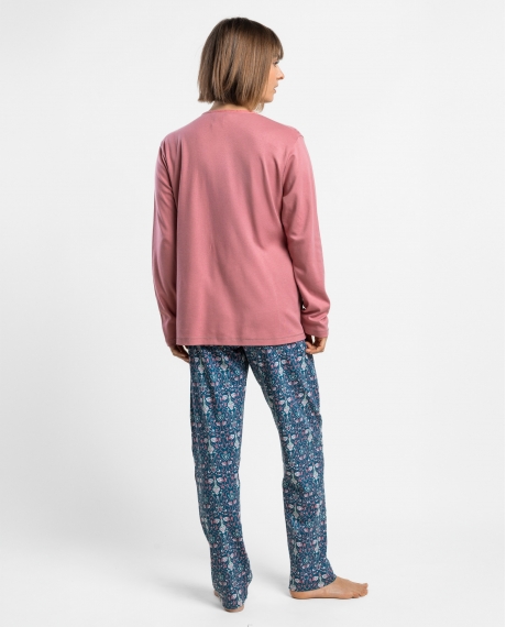 ADMAS GARDEN Pijama Manga Larga Get Inspired para Mujer ROSA 2