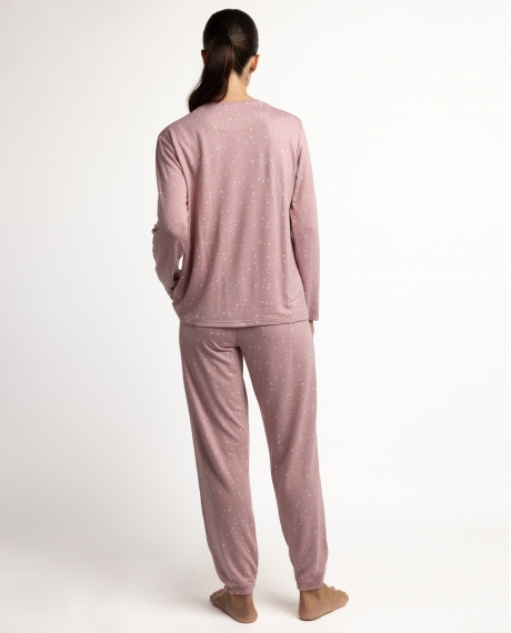 ADMAS HOME Pijama Manga Larga Water Stars para Mujer PETALO 2