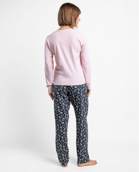 ADMAS Pijama Manga Larga Dark Liberty para Mujer ROSA 2