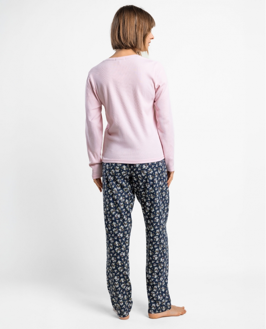 ADMAS Pijama Manga Larga Dark Liberty para Mujer ROSA