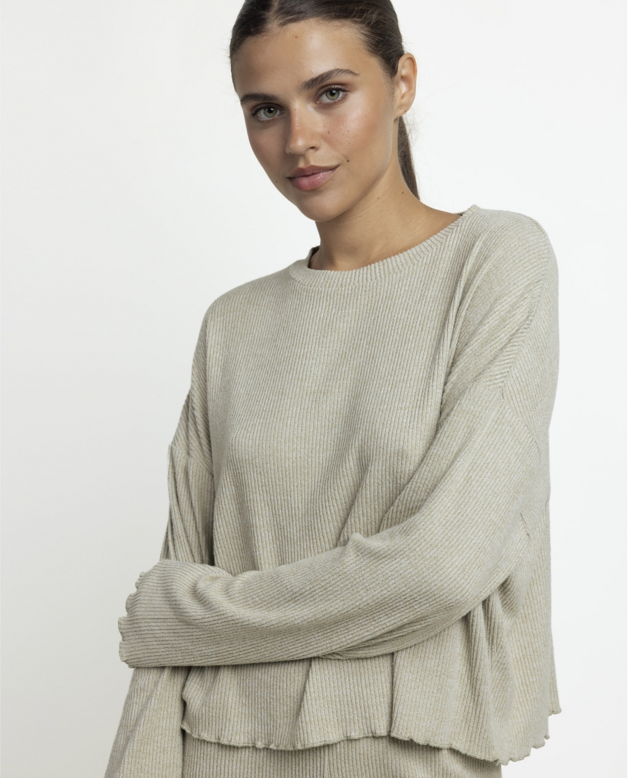 ADMAS HOME Pijama Manga Larga Comfy Look para Mujer VERDE