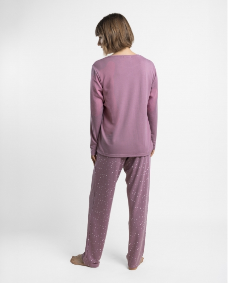 ADMAS HOME Pijama Manga Larga Water Stars para Mujer PETALO 2