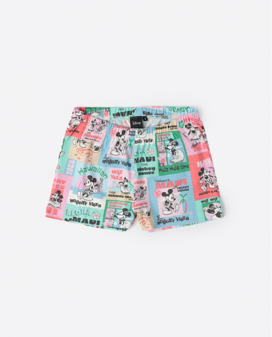 DISNEY Pijama Manga Corta Holiday Vibes para Niña AZUL