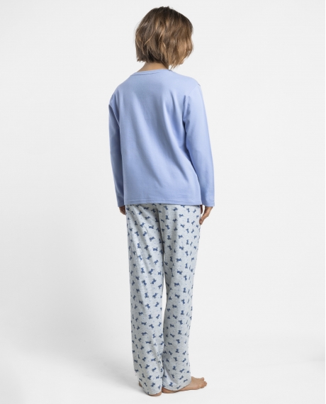 DISNEY Pijama Manga Larga Ratatouille Little Chef para Mujer AZUL 2
