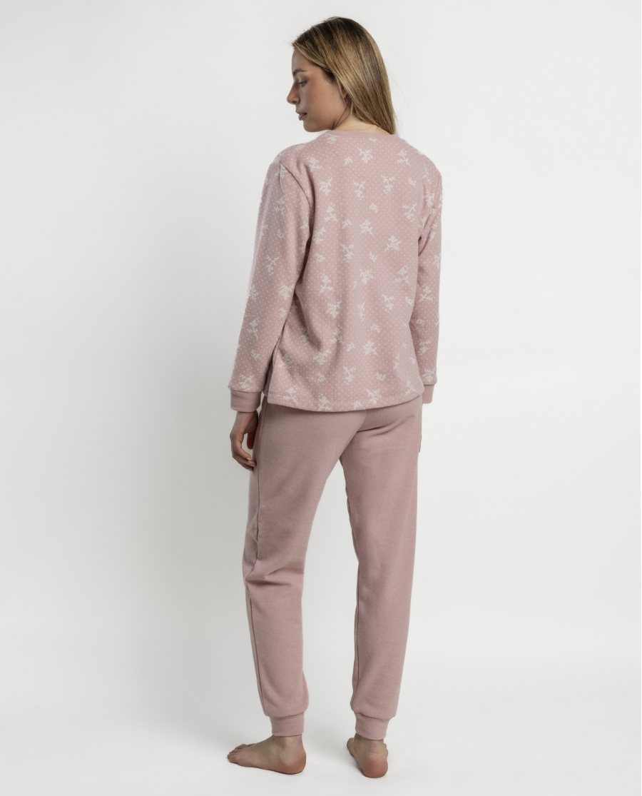 ADMAS CLASSIC Pijama Manga Larga Pink Milano para Mujer ROSA