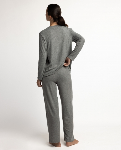 ADMAS HOME Pijama Manga Larga Dolce Home para Mujer GRIS JASPE 2
