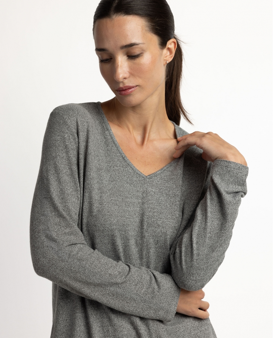 ADMAS HOME Pijama Manga Larga Dolce Home para Mujer GRIS JASPE