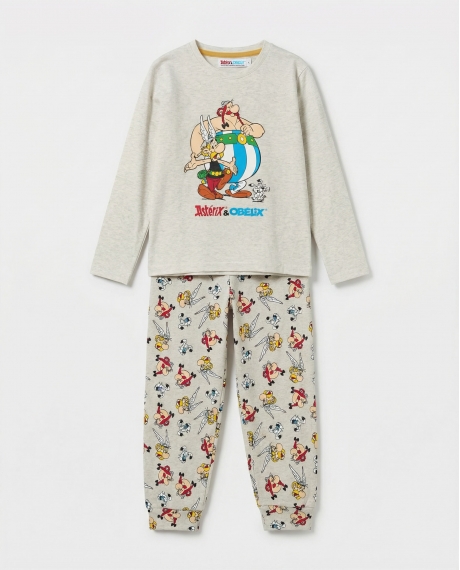 ASTERIX Pijama Manga Larga Le Copains para Niño BEIGE
