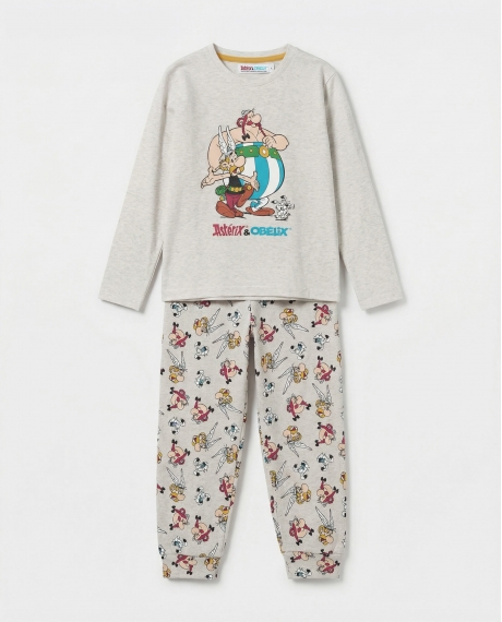 ASTERIX Pijama Manga Larga Le Copains para Niña BEIGE