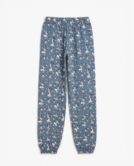 ASTERIX Pijama Manga Larga Idefix para Niña AZUL 2