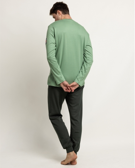 ASTERIX Pijama Manga Larga Asterix Paff para Hombre VERDE 2