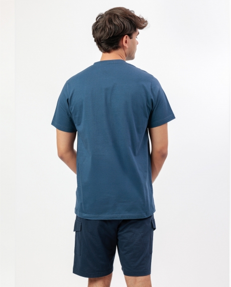 ADMAS Pijama Manga Corta Skate para Hombre AZUL 2