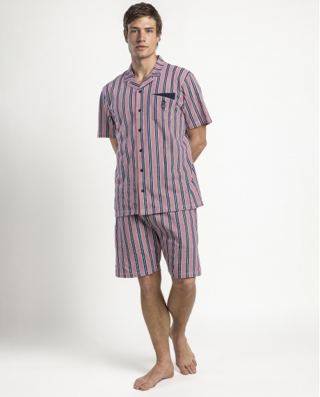 ADMAS CLASSIC Pijama Manga Corta Motion para Hombre ROJO