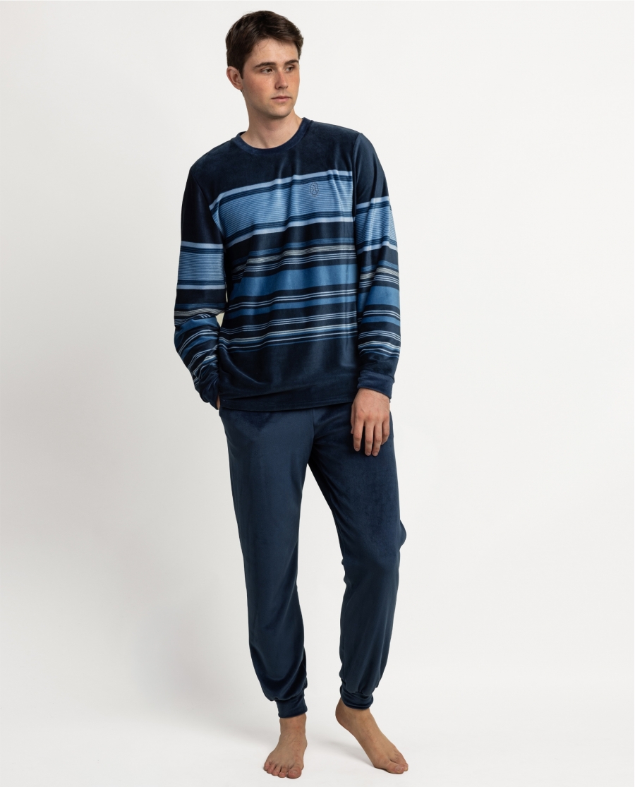 ADMAS CLASSIC Pijama Manga Larga Frostline para Hombre MARINO