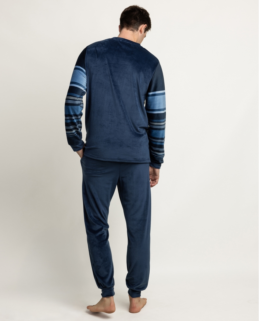 ADMAS CLASSIC Pijama Manga Larga Frostline para Hombre MARINO