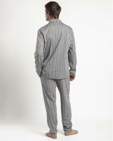 ADMAS CLASSIC Pijama Abierto Manga Larga Caribou para Hombre VERDE 2