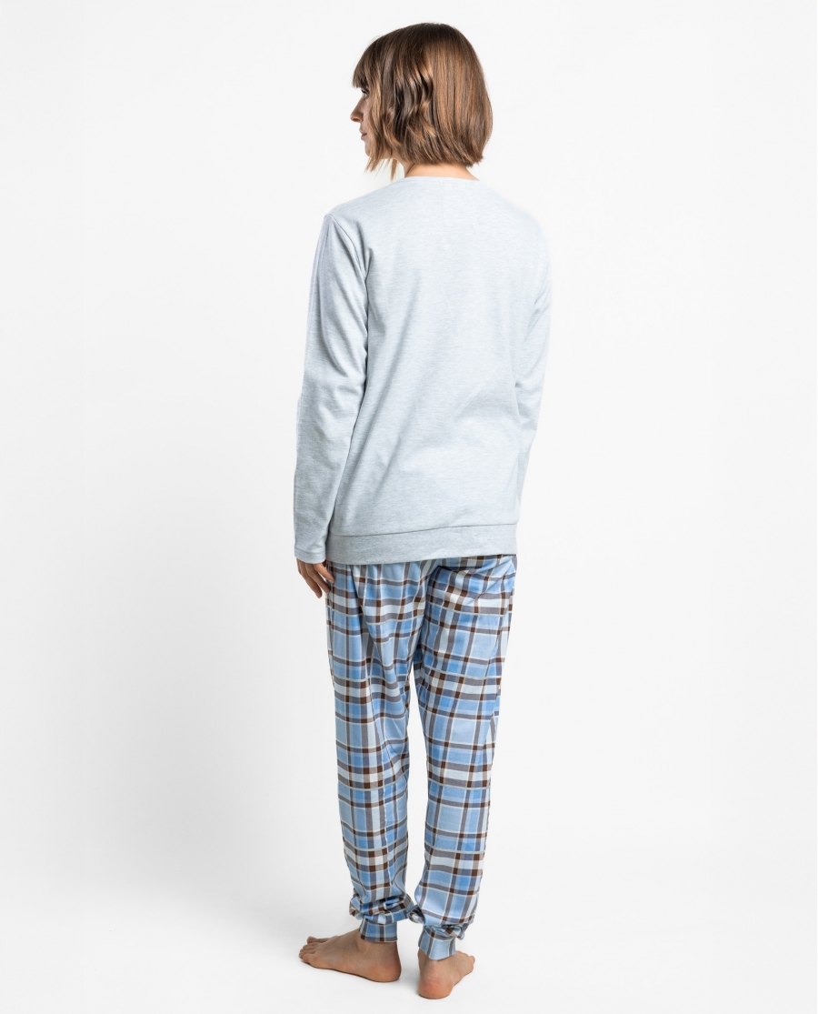 ADMAS Pijama Manga Larga Dreams para Mujer GRIS JASPE