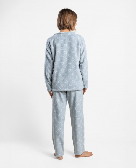 ADMAS Pijama Calentito Manga Larga Dreamer para Mujer GRIS 2
