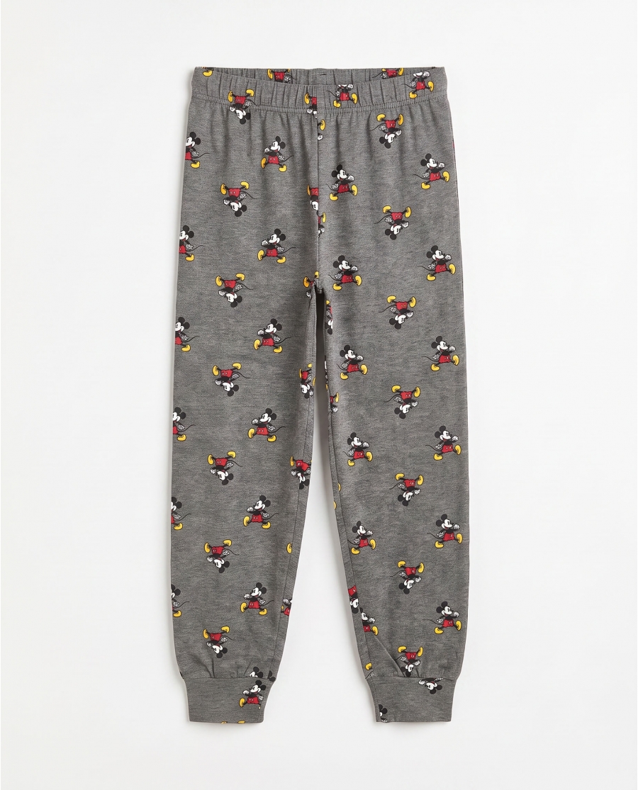 DISNEY Pijama Manga Larga Mickey Disney Studios para Niño GRIS JASPE