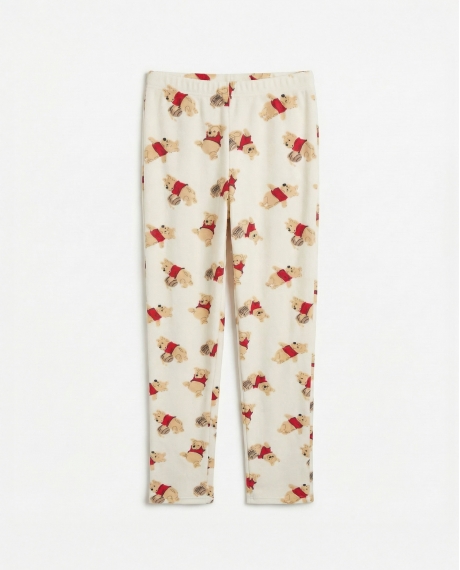 DISNEY Pijama Manga Larga Terciopelo Winnie The Pooh para Niña CRUDO 2