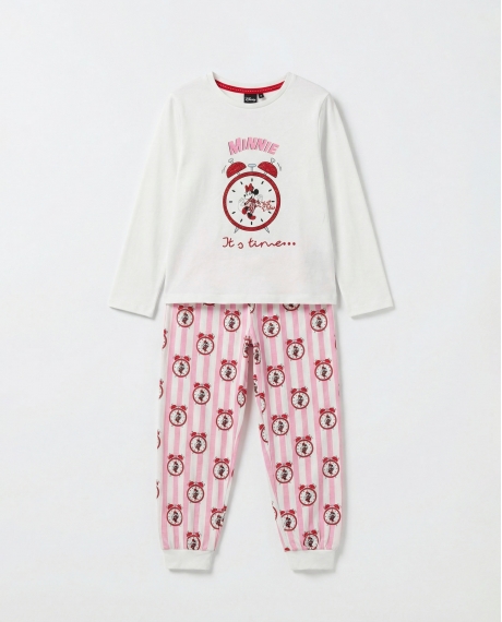 DISNEY Pijama Manga Larga It´S Time para Niña CRUDO