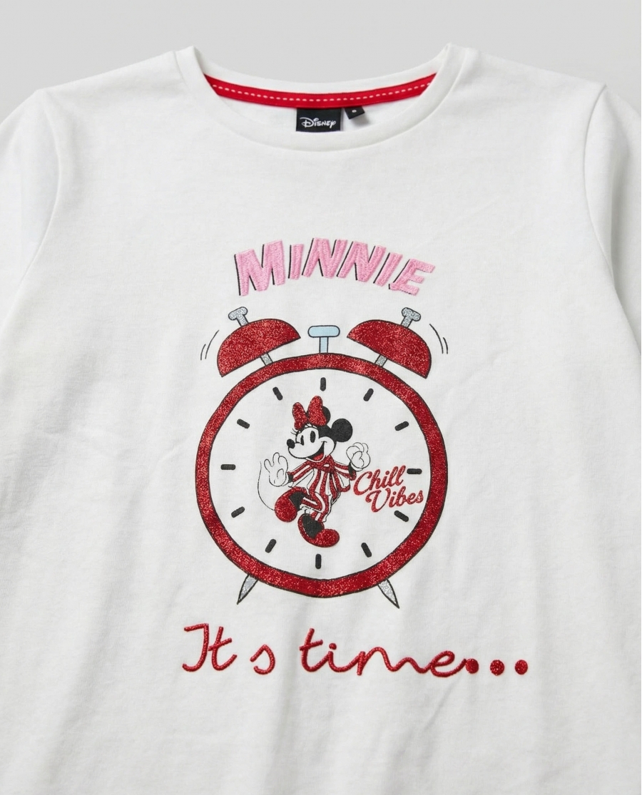 DISNEY Pijama Manga Larga It´S Time para Niña CRUDO