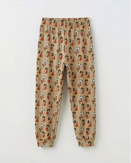 DISNEY Pijama Manga Larga Team Captain Estampado para Niño CAFE 2
