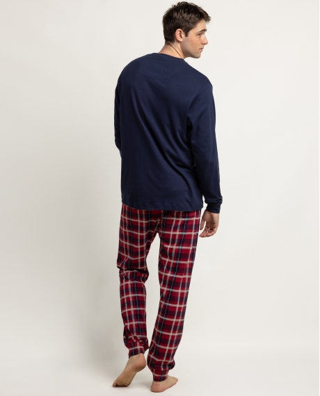 DISNEY Pijama Manga Larga Grumpy Navy para Hombre MARINO 2