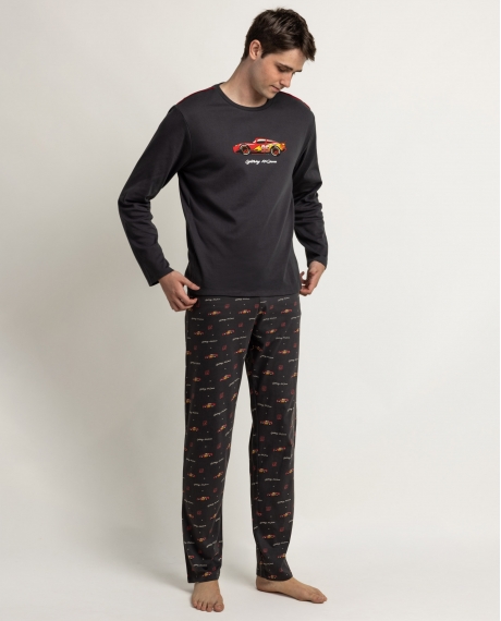 DISNEY CARS Pijama Manga Larga Mcqueen para Hombre MARENGO