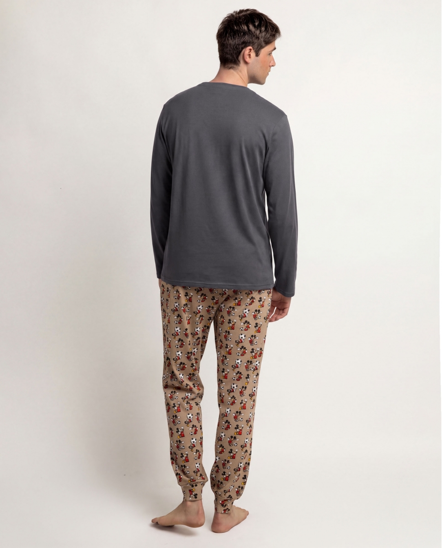 DISNEY Pijama Manga Larga Team Captain para Hombre MARENGO