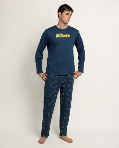 TOY STORY Pijama Manga Larga Toy Story Roar para Hombre MARINO
